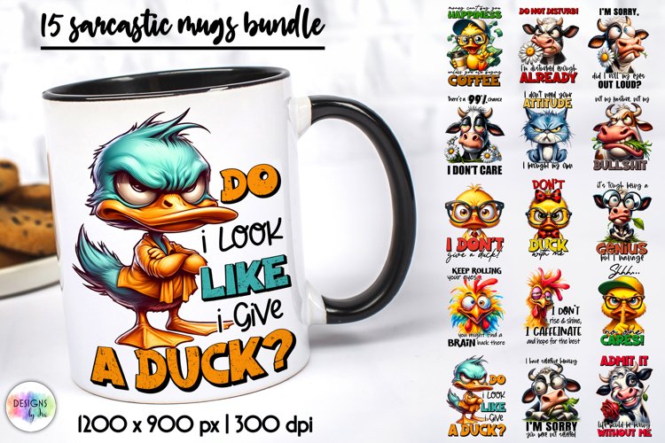 Sarcastic Coffee Mug Sublimation Bundle, Sarcastic Quotes