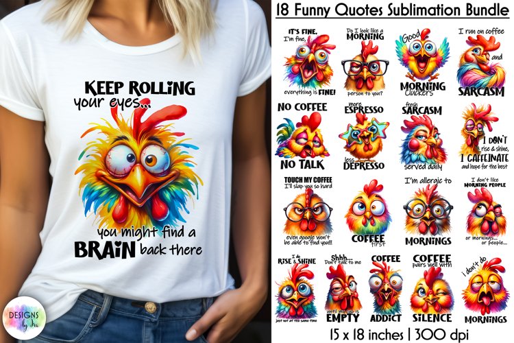 Sarcastic Coffee Bundle, Funny Morning Quotes Bundle