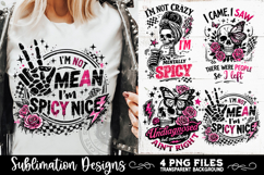 Sarcastic PNG Funny Sublimation 4 Designs Product Image 6